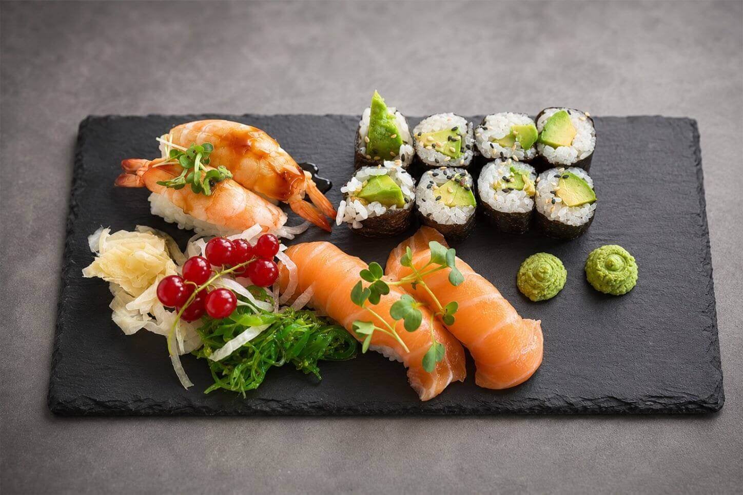 Frische Sushi Spezialitäten im Restaurant am Markt Leck